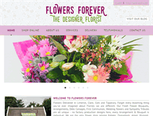 Tablet Screenshot of flowersforever.ie